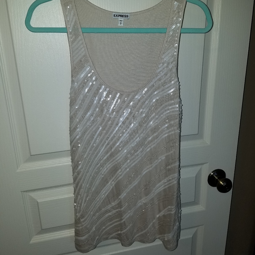 Express Sequin Tank Top